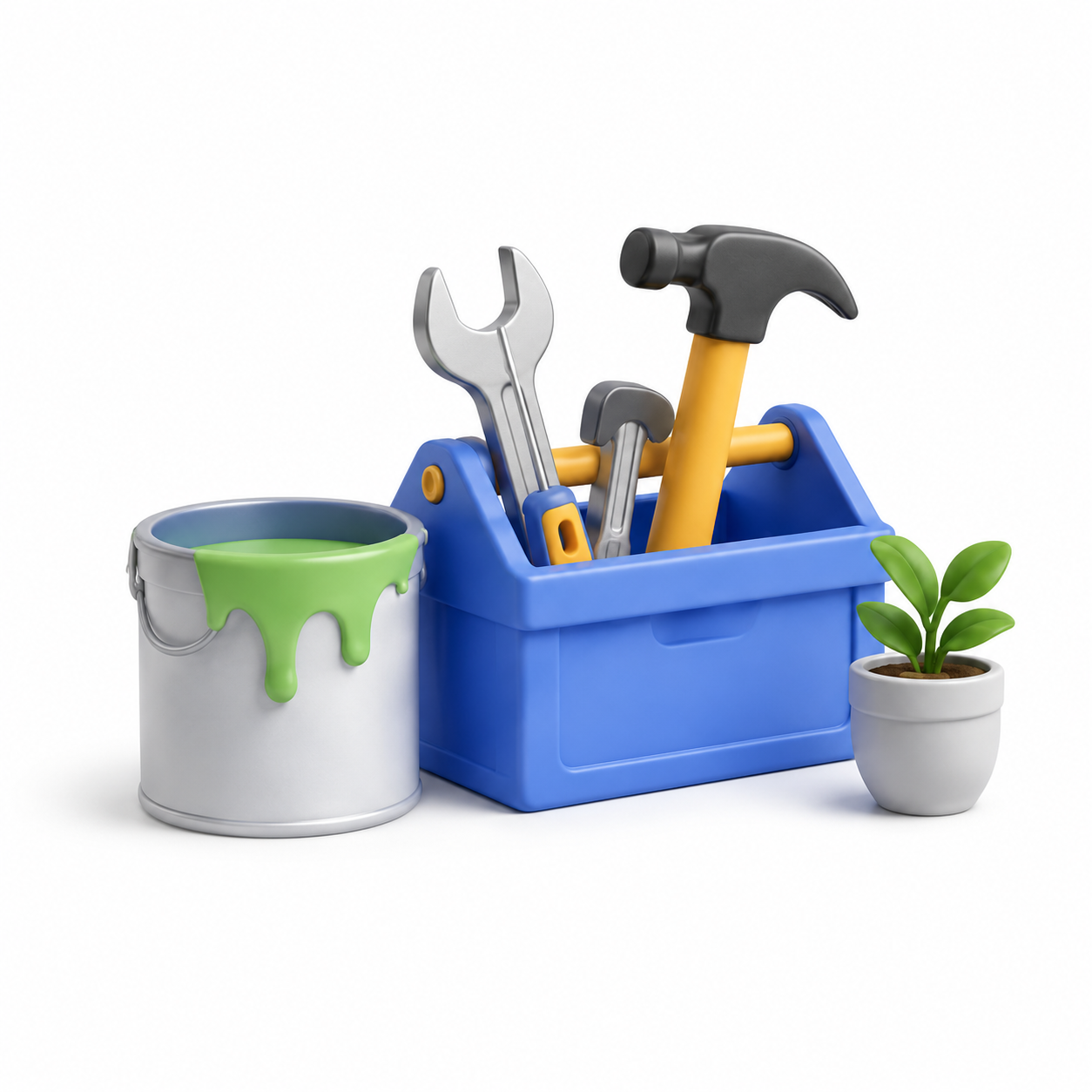 Repairs and remodeling tools illustration