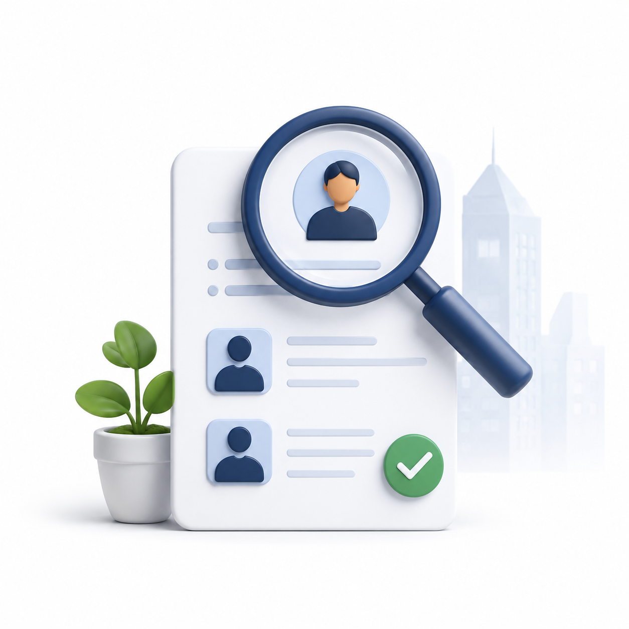 Tenant sourcing and screening illustration